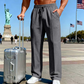 📢40% OFF!⏰Men's Elastic Waist Drawstring Straight Leg Pants