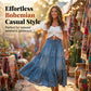 👗 LIMITED-TIME 40% OFF! ✨ Denim Maxi Skirt – High Waist, Tiered, A-Line, Button Front ✨