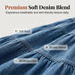 👗 LIMITED-TIME 40% OFF! ✨ Denim Maxi Skirt – High Waist, Tiered, A-Line, Button Front ✨