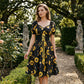 🌼New arrival 40% OFF!🔥Women's Print Puff Sleeve Dress