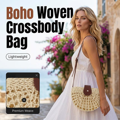 👜New arrival 40% OFF!👒Woven Crossbody Bag – Boho, Handwoven, Adjustable, Lightweight ✨