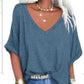 🥳50K+ SOLD!💞40% OFF! 🔥Women's Casual Loose V-Neck Top