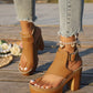 🏖️New arrival 40% OFF!👡Chunky Heel Platform Sandals with Ankle Strap