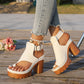 🏖️New arrival 40% OFF!👡Chunky Heel Platform Sandals with Ankle Strap