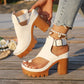 🏖️New arrival 40% OFF!👡Chunky Heel Platform Sandals with Ankle Strap