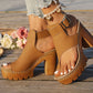 🏖️New arrival 40% OFF!👡Chunky Heel Platform Sandals with Ankle Strap