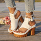 🏖️New arrival 40% OFF!👡Chunky Heel Platform Sandals with Ankle Strap