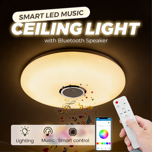 🌈New arrival 40% OFF!🎶Smart LED Music Ceiling Light with Bluetooth Speaker