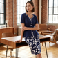 👗40% OFF NOW! 🤍Color Block Pencil Skirt & Top Set – Figure-Flattering, Chic & Perfect for Office, Dinner & Special Occasions – Versatile 2-Piece ✨