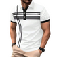 👕Men's Striped Short Sleeve Collared Top🌿