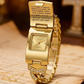 🙏⌚Sparkling Crystal Cross Watch—Geometric Rectangular Dial, Premium Metal Strap💎
