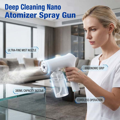 🌫️💧Cordless Nano Mist Spray Gun | Ultra‑Fine Mist For Whole‑House Surface Spraying🏠