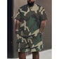 👕40% OFF!🩳Men's Camo Print T-Shirt & Shorts Set – Coordinated, Relaxed, Breathable 🌿