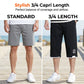🩳 40% OFF NOW!❄️ Men's Ice Silk Capri Shorts – Breathable & Ultra-Light – Cool 3/4 Lounge Pants 🌬️