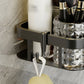 🚿40% OFF NOW!🧴 Drill-Free Bathroom Shelf – Strong Adhesive & Drainage – Waterproof Storage Rack ✨
