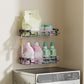 🚿40% OFF NOW!🧴 Drill-Free Bathroom Shelf – Strong Adhesive & Drainage – Waterproof Storage Rack ✨