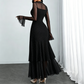 👗40% OFF NOW!✨ Women's Sheer Bell Sleeve Maxi Dress – High-Waist & Dramatic Slit – Elegant Party & Wedding Guest Gown 🌹