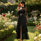 👗40% OFF NOW!✨ Women's Sheer Bell Sleeve Maxi Dress – High-Waist & Dramatic Slit – Elegant Party & Wedding Guest Gown 🌹