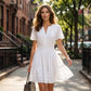 ☀️🌸Women’s Tiered Mini Dress🍀 – Short Sleeve, Sweet Summer Style & Everyday Comfort 👗