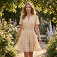 ☀️🌸Women’s Tiered Mini Dress🍀 – Short Sleeve, Sweet Summer Style & Everyday Comfort 👗
