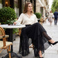 🏖️New arrival 40% OFF!🌊Women's Asymmetrical Chiffon Wide-Leg Pants