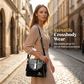 👜 LIMITED-TIME 40% OFF! ✨ Glossy Crocodile Pattern Women's Handbag – Structured, Gold Hardware, Spacious & Chic 💼