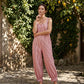 👗 50% OFF NOW! 🌊 Women's Casual Striped Spaghetti Strap Jumpsuit – Relaxed Fit, Breathable & Wide-Leg – Perfect for Sunny Days ✨