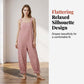👗 50% OFF NOW! 🌊 Women's Casual Striped Spaghetti Strap Jumpsuit – Relaxed Fit, Breathable & Wide-Leg – Perfect for Sunny Days ✨