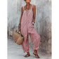 👗 50% OFF NOW! 🌊 Women's Casual Striped Spaghetti Strap Jumpsuit – Relaxed Fit, Breathable & Wide-Leg – Perfect for Sunny Days ✨