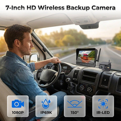 🌿♻️ LIMITED-TIME 50% OFF! Eco-Friendly Solar Backup Camera – Charges Even on Cloudy Days, 2.4GHz Digital Wireless, Night Vision Up to 50ft – Perfect for Trailers, SUVs & Work Trucks 🌙⛈️