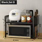 🍳✨Expandable Microwave Countertop Rack with Adjustable Shelf & Hooks🧰