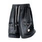 🩳 40% OFF NOW! 🏙️ Men's Loose Denim Cargo Shorts – High street style & adjustable fit – Durable cotton, perfect for skatepark or summer streets 🛹