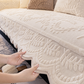 🛋️🐰Faux Rabbit Fur Non-Slip Sofa Cover with Plush Embossed Texture