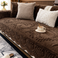 🛋️🐰Faux Rabbit Fur Non-Slip Sofa Cover with Plush Embossed Texture