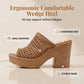 👡【Limited‑time offer: 50% off】Women's Casual Hollow-Out Peep Toe Platform Sandals
