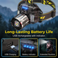 🔦✨ Rechargeable 5-Color LED Headlamp – Motion Sensor & Fishing/UV Modes 💡