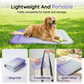 🐾❄️Pet Cooling Mat for Dogs & Cats🐶Naturally Cool Ice-Silk Pad Breathable, Washable & Soft 🌿  For Floors, Sofas & Car Travel Multiple Sizes Gradient Colours🐱