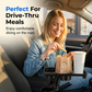 🚗🥤 2-in-1 Adjustable Car Cup Holder Expander with Tray