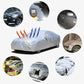 🚗🌧️All-Season Silver-Coated Car Cover for Hatchbacks and Two-Box Cars | Reduces Interior Heat and Protects Paint for Year-Round Outdoor Parking🌞