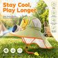🧢 50% OFF NOW! ☀️ Sun Protection Flap Hat with Built-in Cooling Fan – Solar-powered & breathable – Keeps you cool outdoors – perfect for gardening, hiking or sports 🌬️✨