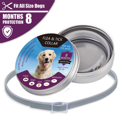 🐶🐱 Flea and Tick Collar for Dogs  and Cats, Waterproof Adjustable Pet Collar for Long Lasting Outdoor Protection