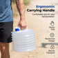 ⛺💧Collapsible Food-Grade LDPE 4 Water Container with Spigot | Adjustable-Flow Tap,Fold-Flat Storage🧪