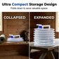 ⛺💧Collapsible Food-Grade LDPE 4 Water Container with Spigot | Adjustable-Flow Tap,Fold-Flat Storage🧪