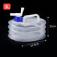 ⛺💧Collapsible Food-Grade LDPE 4 Water Container with Spigot | Adjustable-Flow Tap,Fold-Flat Storage🧪