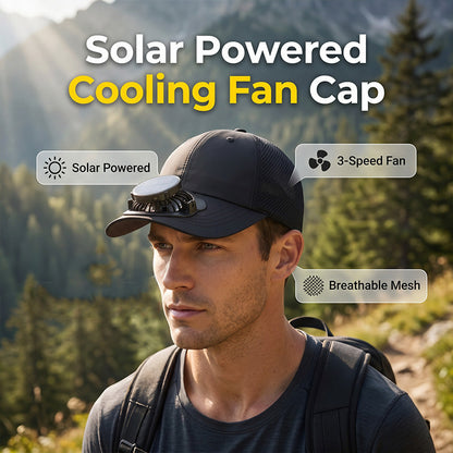 🧢 50% OFF!⛳Outdoor Breathable Baseball Cap with 3-Speed Fan Solar