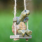 🐢Time-Limited Special🌞Whimsical Turtle Swing Decor – A Charming Hanging Ornament for Garden, Patio & Indoor Spaces 🌿✨