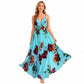 👗🌸Women's Printed Spaghetti Strap Maxi Dress