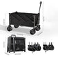 🏕️50% OFF!🧰Collapsible Wagon Cart with Wheels