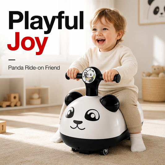 🐼40% OFF!🛴Panda Baby Ride-On Sliding Car with Music and Lights