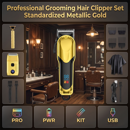 💈✂️Cordless Men’s Hair Clipper & Grooming Kit with LED Display⚡